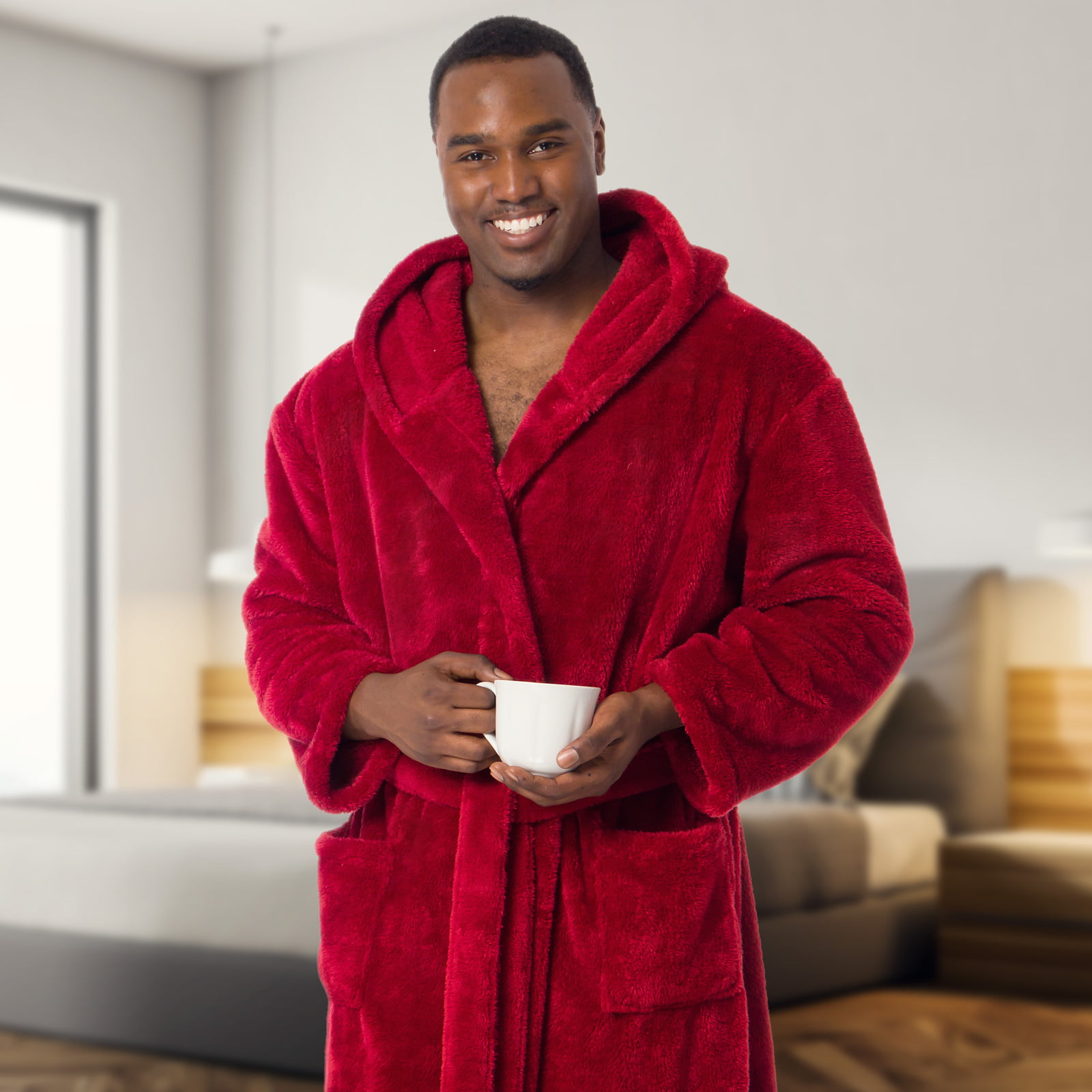 Manchester United Dressing Gown - Red | very.co.uk