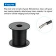 thumbnail image 5 of 197Ft(60M) Wire Rope 304 Stainless Steel Cable 1/32" (0.8 mm) Vinyl Coated with 10pcs Aluminum Sleeves Black, 5 of 7