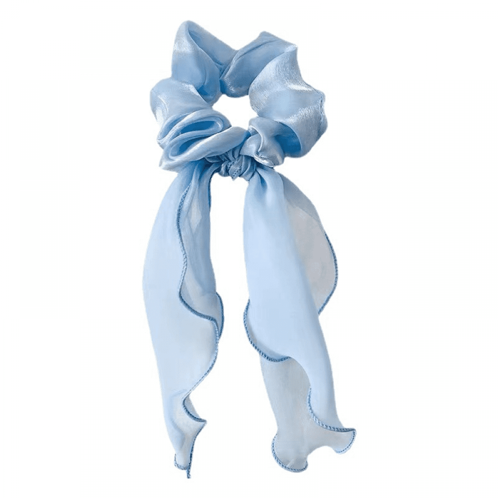 Silk Bow for Hair, Elastic Bow Tie Ear Scrunchies for Girls , Vintage Non Slip Satin Hair Ropes Scarf Headbands Ponytail Holder S648 - Walmart.com