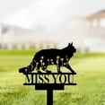 thumbnail image 5 of Stainless Steel Metal Dog Garden Stake Black Dog Silhouette Décor Puppy Art for Lawn Dog Shaped Decor for Home Animal Silhouette for Outdoor Turf Decoration Yard Ornaments Metal Garden Stakes, 5 of 6