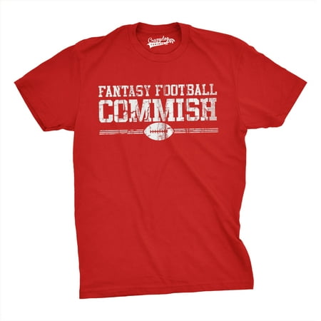 Crazy Dog TShirts - MensFantasy Football Commish T Shirt Funny Sports Manager Tee For