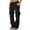 Black, variant on Women's Casual Cargo Pants Multiple Pockets Loose Straight Leg Pants
