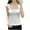 White, variant on Womens Square Neck Double Layered Tank Top, Women's Sleeveless Double-Layer T Shirts