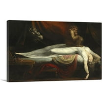 ARTCANVAS The Nightmare 1781 Canvas Art Print by Henry Fuseli - Size: 60" x 40" (1.50" Deep) (3-Piece)