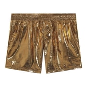 FhsagQ Underwear Mens Underwear Trunks Pack Super Fit Mens Four Boxers Stretch Shorts Stage Fashion Show Pants Sequin Comfortable Underwear for Men Briefs Super Fit Men Underwear with Pouch Gold M