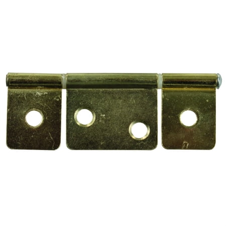 JR Products 70625 Non-Mortise Hinge - Brass