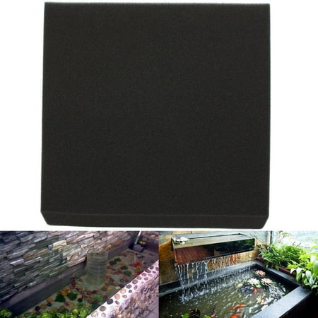 50x50x4cm Black Biological Cotton Filter Foam Pond Aquarium Fish Tank Sponge