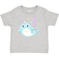 thumbnail image 3 of Inktastic Happy 1st Birthday with Cute Narwhal Stars and Bubbles Boys or Girls Baby T-Shirt, 3 of 5