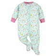 thumbnail image 3 of Gerber Girls' Long Sleeve Footed Sleep N' Plays, 3-Pack, Sizes Newborn - 6/9M, 3 of 8