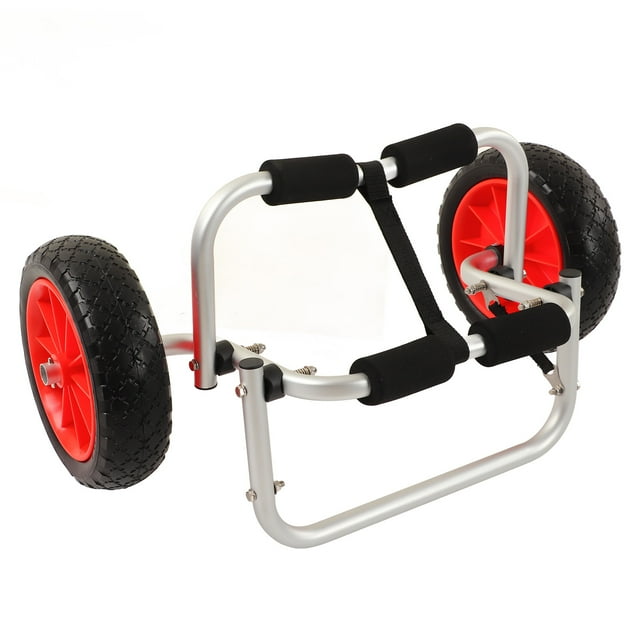 Trolley kayak, transportista de kayak de aluminio de Avión Ajustable de 25 cm de diámetro para al aire libre
