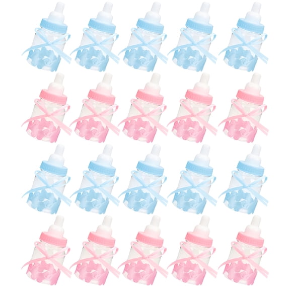 ACDANC Milk Bottle Candy Box Gender Reveal Party Supplies Baby Shower Favors for Boys Decorative Girl Pcs