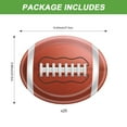 thumbnail image 3 of Hohaski Disposable Paper Plates Rugbyoval Plates themed Party Tableware Set of 25 Pcs, 3 of 6