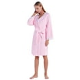thumbnail image 5 of WBQ Bath Robes for Women, Plush Female Bathrobe, Christmas Gifts for Women Pink Tag XXL/US 14, 5 of 9