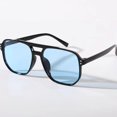 thumbnail image 3 of Typpkmm Vintage Men Women Big Sunglasses Men Square Shades Brand Designer Unisex Sun Glasses Lense Male Female Sunglasses Uv400 Black, 3 of 7
