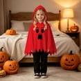 thumbnail image 6 of RMGVDSD Toddler Boys Halloween Costume Ghost Poncho Cape Hooded Tops Pants Set Kids Ghost Face Print Halloween Party Dress Up Outfit 8-9 Years, 6 of 9