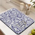 thumbnail image 3 of 2 Pack Washable Rubber Leaves Multicolored Flower Dish Drying Mats for Kitchen Counter Home Large Coffee Bar Pad Accessories and Decor for Utensils Stemware (2pcs 18''x24''+19.5''x12''), 3 of 6
