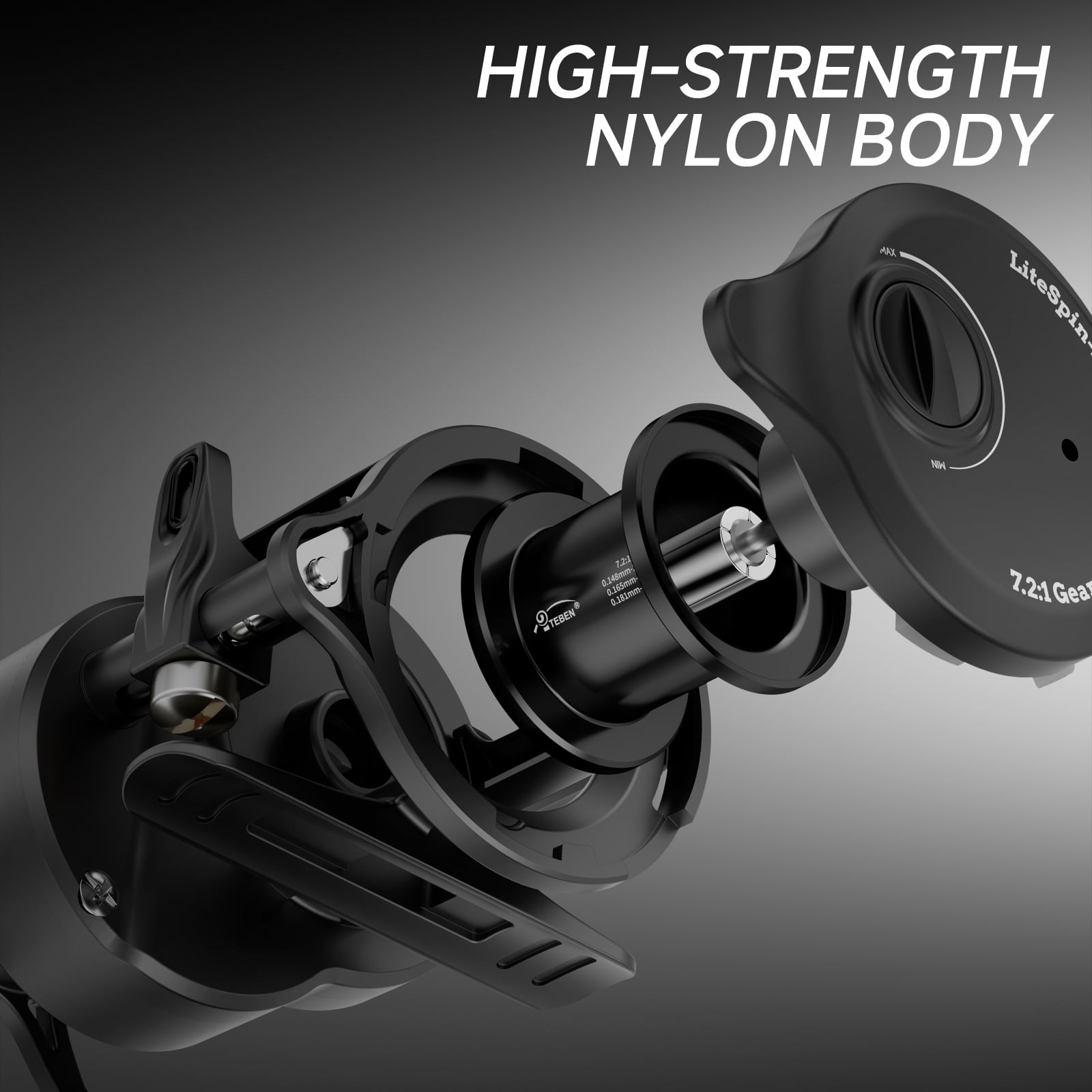 DC Baitcaster Reel, 3 Modes Digital Control Trolling Reel, 5.47oz Ultralight Baitcasting Reels, Max Drag 11LB, 7.2:1, 5+1BB, Freshwater Saltwater Fishing Reels