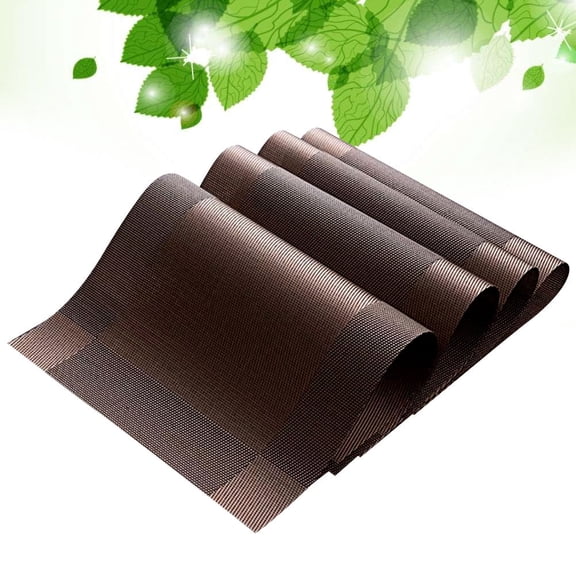 Masteelf 4-Piece Dining Table Runner and Anti- Placemats Set for Kitchen and Home Decoration