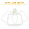 thumbnail image 6 of IDEANATEGRATE 1Set White Round Towel Holder for Bathroom Wall with Suction Mounting, 6 of 8