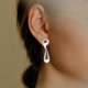 thumbnail image 3 of 1Pair Stainless Steel Water Drop Stud Earrings for Women Stylish Dangle, 3 of 4