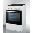 thumbnail image 2 of 24" wide smooth top electric range in slide-in style and white finish, with storage drawer and large oven window in black glass, 2 of 5