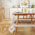 thumbnail image 4 of AMERTEER Table Cloth Waterproof Oil-proof Heat-insulated PVC Transparent Rectangle Lace Dining Table Cloth for Kitchen, 4 of 13