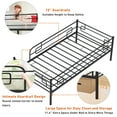 DreamBuck Twin over Twin Metal Bunk Beds, Convertible, Includes Ladder