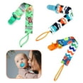 thumbnail image 3 of SHELLTON Pacifier Clips - 3 Pack Baby Pacifier Holder Fit Pacifiers & Infants Soothers, Baby Teething Toys & Baby Shower Gift Set for Boys and Girls (Monster Animal Car), 3 of 7