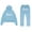 F-Light Blue, variant on 2025 Men's Suits Men's Autumn Two Piece Men Suit Fashionable Hooded Sweatshirt Set Party Suit for Men Hooded Sweatshirt and Casual Mens 3 Piece Suit Light Gray Long Pants Men