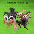 thumbnail image 2 of Miniature Horses Toy Detailed Texture High Simulation Decoration Accessories Farm Miniature Horses Animal Model Toy for Kids, 2 of 10