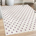thumbnail image 1 of Polka Dot Decorative Rug, Classic Old Fashioned Repeated Circles Round Forms Retro Illustration, Quality Carpet for Bedroom Dorm and Living Room, 6 Sizes, Pale Purple, by Ambesonne, 1 of 4