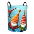 thumbnail image 2 of PHELIKA Christmas Gnomes Funny Polka Dot 01 Laundry Basket 65L Large Foldable Round For Dirty Clothes Toy Storage, 2 of 6