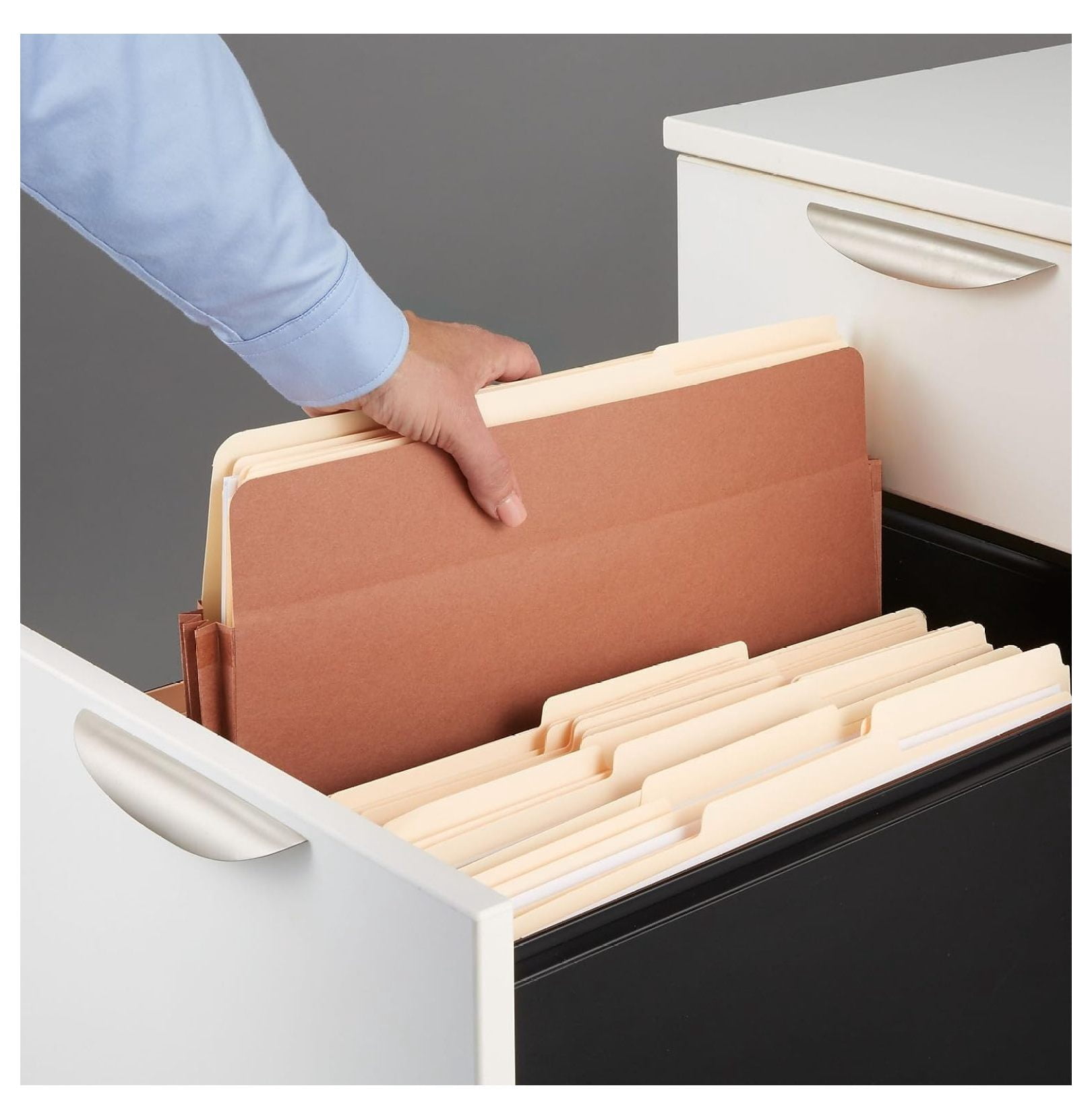 Legal Size File Folders, 3.5 Expandable, 25 Pack - Brown Document Organizers for Home, Office, Legal Documents & Record Keeping