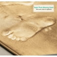 thumbnail image 4 of Clara Clark 2 Piece Premium Memory Foam Bathroom Mat Set, 17x24 Plus 20x32 Inch Bath Rugs, Camel Gold, 4 of 6