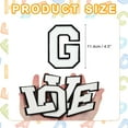 thumbnail image 2 of Uxcell 1 Count Chenille Letter Patches Alphabet Iron on Patch Letter G, 2 of 6