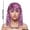 Pink, variant on Delayuji Womens PET Fringe Wig Colorfur Sparkling Festival Headpiece For Cheerleaders and Sports Fans Blue One Size