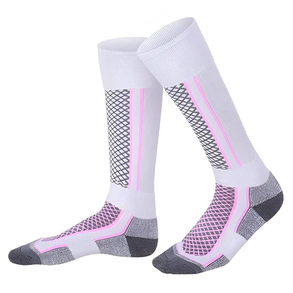 OQRKI Waterproof Long Warm Breathable Ski Socks Thicken Winter Sports Child