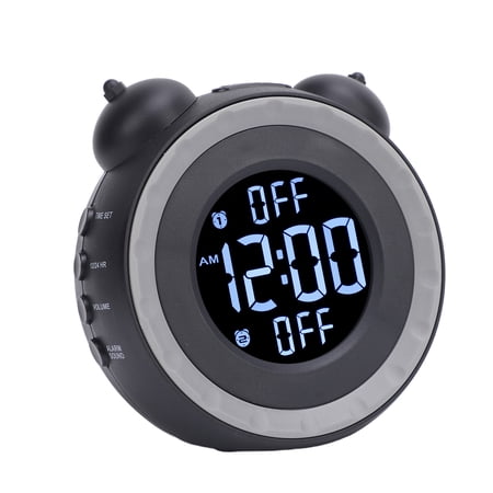 BIMZUC Extra Loud Alarm Clock with Bed Shaker Adjustable Volume Easy To Set Vibrating Alarm Clock