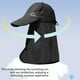 thumbnail image 4 of maneras de usar un sombrero protector solar. Sombrero de pescador para senderismo y pesca, para hombres y mujeres, con secado rápido, de béisbol para exteriores con chal., 4 of 7