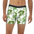 thumbnail image 2 of Men'S Boxer Briefs, Grape Green Leaf Soft And Breathable Mens Underwear Boxer Briefs With Widen Waist, 2 of 2