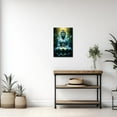 thumbnail image 3 of ZHONGYUTONG Buddha Painting Prints Lotus Flowers Canvas Pictures Zen Artwork Office Decor for Spiritual Meditation Yoga Spa Room Framed (12.00" x 18.00"), 3 of 6