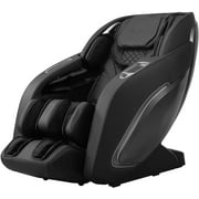 BestMassage Zero Gravity Full Body Massage Chair with Built-In Heat Therapy Foot Roller ,Smart Voice Controller,Bluetooth Speaker,Black