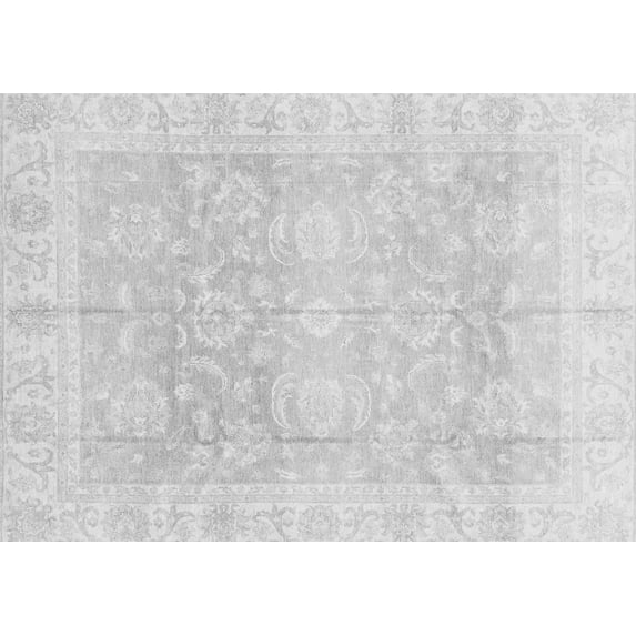 Ahgly Company Indoor Rectangle Oriental Gray Traditional Area Rugs, 4' x 6'