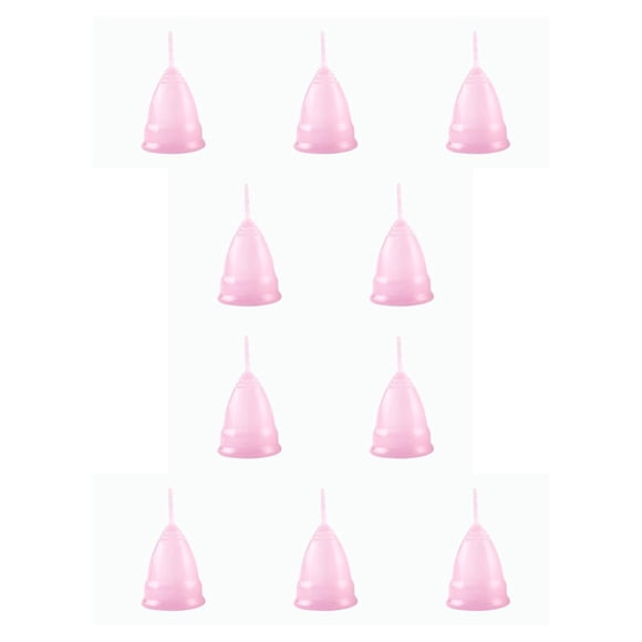 Soidarity Colector Menstrual de silicona médica, cómoda, disco de período Menstrual ligero para mujeres, suministros femeninos tipo 6 10piezas