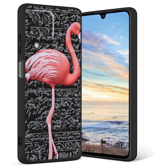 Compatible with Samsung Galaxy A12 Phone Case, Flamingo-5 Case Men Women, Flexible Silicone Shockproof Case for Samsung Galaxy A12