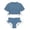 Navy, variant on Two Piece Girl Swimsuit Bikini Set Adjustable Drawstring Swimsuit Cute Swimsuit Girls 11-12 Years