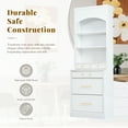 thumbnail image 5 of Harper & Bright Designs Freestanding Kitchen Pantry Storage Cabinet with Drawers and Shelves, Tall Kitchen Hutch with Faux Marble Top, White, 5 of 16
