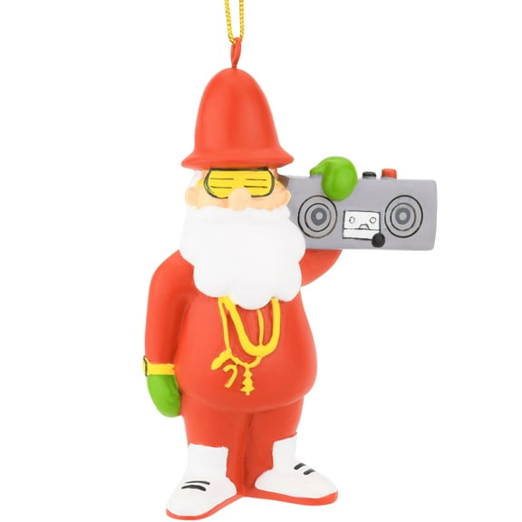 Tree Buddees Retro 80's Hip Hop Santa Christmas Ornaments