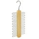 thumbnail image 1 of Colgador de madera para corbatas y cinturones, soporte giratorio de madera, organizador central y estante de almacenamiento con acabado antideslizante, 20 ganchos, 1 of 5