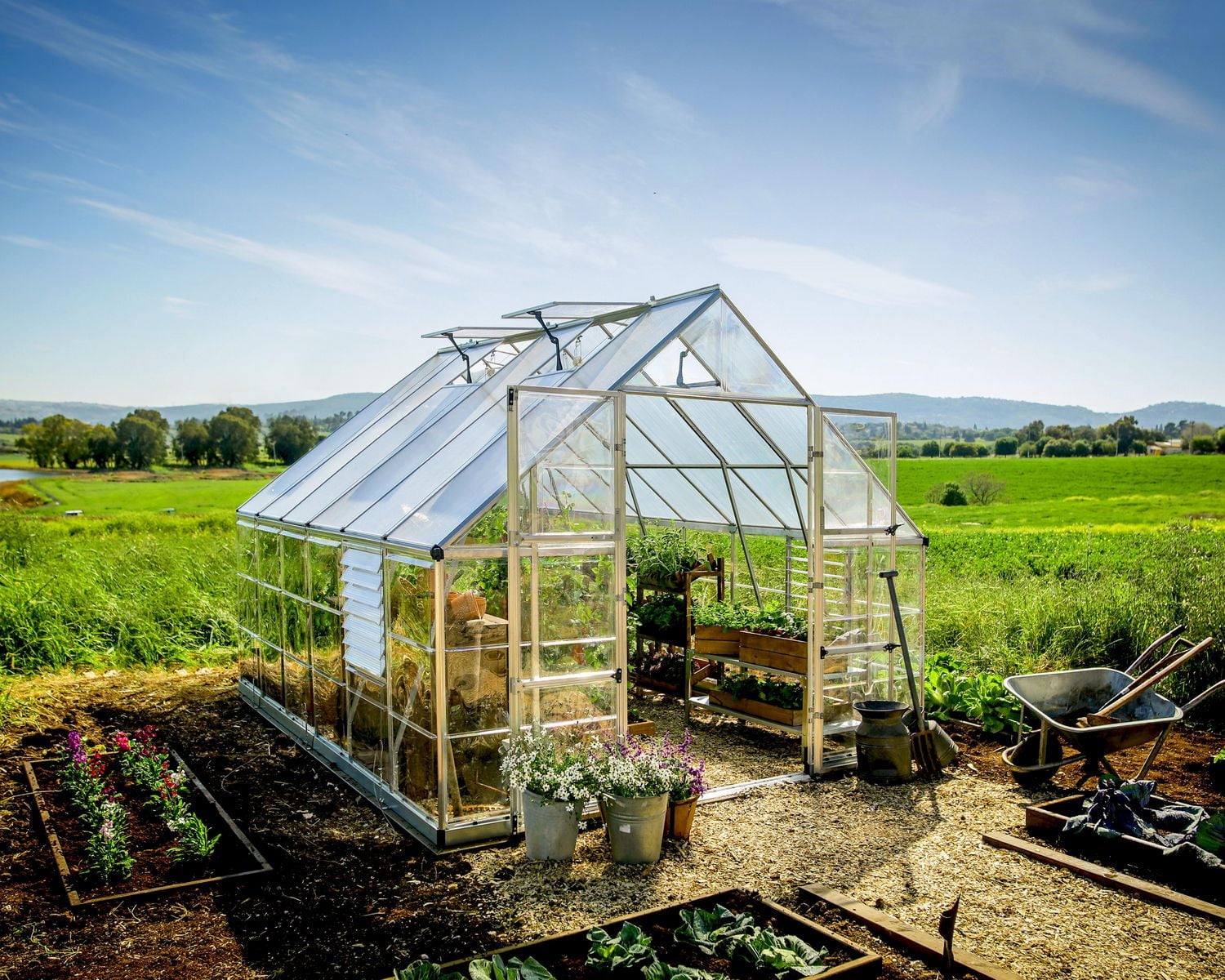 CANOPIA by PALRAM Balance 10 ft. x 12 ft. Greenhouse Kit - Silver